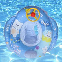 Baby Swimming Float Pool Swim Ring With Safety Seat For Toddler Age 12-48 Month  - £11.85 GBP
