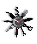 Wall clock Vinyl Record industrial style office  garage man cave - $38.61+