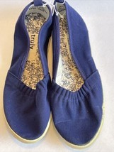 Vintage Woman&#39;s Shoes Tout-Aller 444-7597 Size 7 Blue Dept 835 - £11.31 GBP