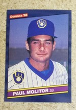 1986 Donruss Paul Molitor #124 Milwaukee Brewers Milwaukee Brewers FREE SHIPPING - £1.42 GBP