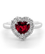 Platinum 1.81ct Pigeon Blood Ruby and Diamond One-of-a-Kind Ring - $27,777.00