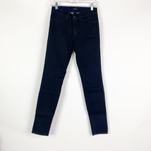 J BRAND Mid Rise Skinny Stretch Jeans In COATED waxy finish (Blue) 27 - $291.93 MXN