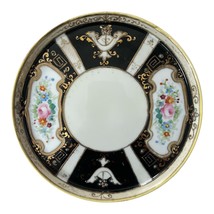 Antique Hand-Painted Nippon Porcelain Saucer, 7&quot; – Moriage Gold Trim, Bl... - $610.10 MXN