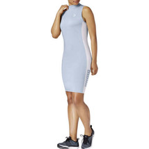 PUMA Womens Activewear Bodycon Mock Neck Tennis Golf Dress, Halogen Blue, Large - £48.60 GBP