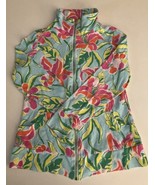 Island Republic Tropical Print Zip Up Jacket Womens Size Small Pockets - $335.52 MXN
