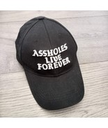 Assholes*s Live Forever Trucker Hat Black Ball Cap Adjustable Linda Fine... - $42.75
