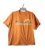 Disneyland Mens Logo Orange Short Sleeve Shirt Size XL - $16.82