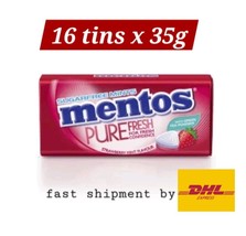 Mentos Pure Fresh SugarFree Mints 16 x 35g Strawberry Flavour- fast ship... - £86.96 GBP