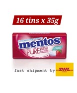 Mentos Pure Fresh SugarFree Mints 16 x 35g Strawberry Flavour- fast ship... - £85.61 GBP