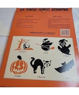 Vintage Aaron&#39;s Halloween Window Stencil Kit Pre-owned Unused Incomplete... - £8.82 GBP