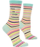 Blue Q Women&#39;s Crew Socks, Shhh…I&#39;m Overthinking (fits shoe size 5-10) - $18.98 CAD