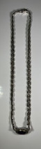 Vintage Sterling Silver Huge Amethyst 17” Necklace with Marcasite Moderna Italia - £106.83 GBP