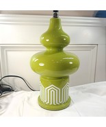 Jonathan Adler Happy Chic table Lamp Charlotte Green Ceramic Modern MCM ... - $225.00