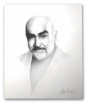Sean Connery 20x24 Lithograph By Artist Gary Saderup Signed Poster James... - $38.21