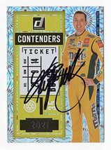 Autographed Kyle Busch 2021 Donruss Racing Contenders Ticket Rare Insert Signed - £49.20 GBP