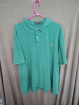 Polo Ralph Lauren Polo Shirt Mens 3XB Green Short Sleeve Pullover Prep C... - $17.49