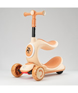 Kick Scooter For Kids 3 wheel with Seat and Intelligent gravity technolo... - £59.72 GBP