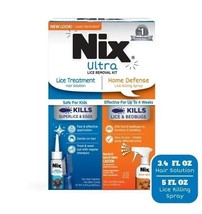 Nix Ultra Lice Removal Kit - Lice Treatment &amp; Home Defense Combo Pack - £7.43 GBP