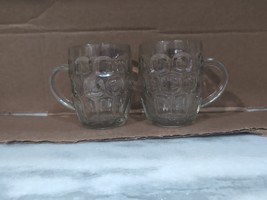 Ravenhead Dimple Thumbprint Glass Pint Mug Pair, Clear Glass, 2-Pack Beer Mug - £31.16 GBP