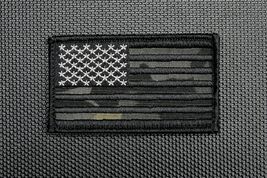 Multicam Black FWD US Flag Embroidered Patch USA MC Blk Blackout  - $9.75