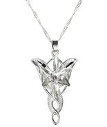 FVLFIL Lord of The Rings Arwen&#39;s Necklace arwen evenstar pendant crystal... - $18.46