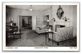 Drawing Room Interior Ambassador Hotel New York City NY NYC UNP DB Postcard W19 - £3.87 GBP