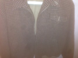 Ralph Lauren Polo Wool Herringbone full zipper Coat Jacket Mens Large - £117.93 GBP