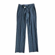 Hugo Boss Wool Blend Blue Plaid pants men size 30 R - £77.55 GBP
