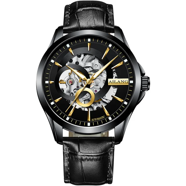   Men Automatic Mechanical Watch  Skeleton Steampunk Men&#39;s  Self Winding Wrist   - £36.88 GBP
