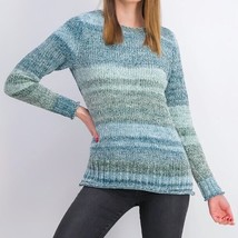 Style &amp; Co Womens Petite PL Green Space Dye Chenille Sweater NWT CO48 - £19.27 GBP