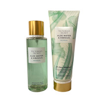 Victoria&#39;s Secret Aloe Water &amp; Hibiscus Fragrance Mist &amp; Body Lotion Set - £32.84 GBP