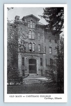 Old Main Building Carthage College Chicago Illinois IL UNP Chrome Postcard P5 - £3.99 GBP