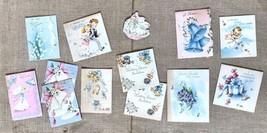 Ephemera Vintage Bridal Shower Wedding Lot Mini Cards Cupid Bells Flower... - $8.91