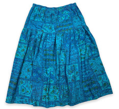 Vintage 70s Boho Prairie Skirt Southwestern Bohemian Maxi ILGWU Made In USA - $24.74