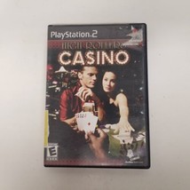 High Rollers Casino PS2 Video Game, PlayStation 2, Complete Case &amp; Manual - £7.76 GBP