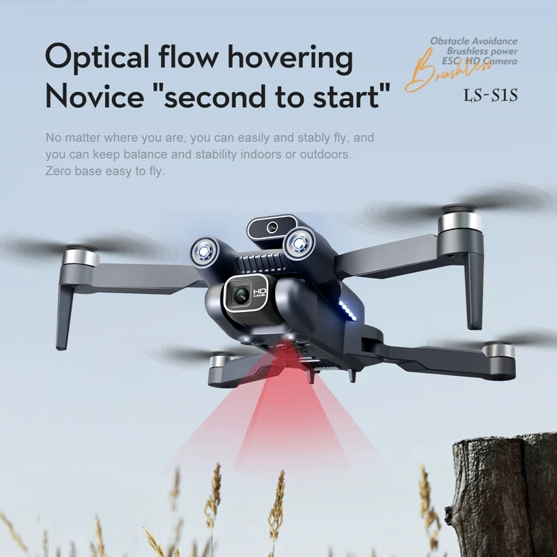 RC Helicopters S1S With Wide Angle 4K 1080P Camera Laser Avoidance Foldable - £44.15 GBP+