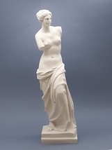 Sculpture statue en marbre moulé de la déesse grecque Aphrodite Vénus De... - £90.87 GBP