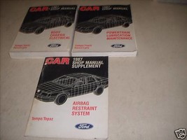 1987 Ford Escort Tempo Mercury Topaz Shop Repair Service Manual Set 3 Volume Oem - £17.85 GBP