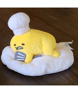 Sanrio Gudetama The Lazy Egg 8&quot; Chef Hat Spatula Fried Egg Soft Plush St... - £14.69 GBP