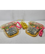 Vintage Clear Home Phone Morse Code 2 Way Walkie Talkie Electronic TESTED - £79.20 GBP