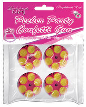 Party Pecker Confetti Refill Cartridge - Pack Of 4 - $16.99