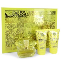 Versace Yellow Diamond Perfume 1.7 Oz Eau De Toilette Spray 3 Pcs Gift Set - £71.57 GBP