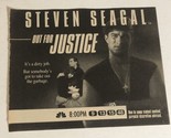 Out For Justice Tv Guide Print Ad Steven Seagal TPA11 - £4.74 GBP