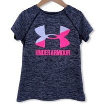 Under Armour Grey Logo Front Loose Heat Gear XS - $10.89