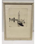 &quot;Quiet Waters&quot;Etching By Lionel BARRYMORE (American, 1878-1954) Signed I... - $473.14 CAD
