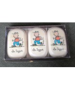 3 Decorated Bars of Soap William Eagan Jogger 1975 Original Box  - $19.75