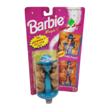VINTAGE 1994 BARBIE MAGIC CHANGE HAIR WIG + BLUE COWGIRL HAT MATTEL NEW ... - £18.59 GBP