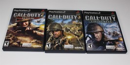 Call Of Duty 1,2 and 3 Lot - CIB - Complete In Box W/ Manual (PlayStatio... - $18.69