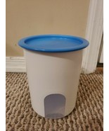 Tupperware Reminder Canister/Utensil Organizer, 2422B-1, Light Blue 6&#39;&#39;,... - $12.99
