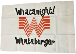 Whataburger Whatanight Pillowcase - White - 29.5 x 19.5 inches - $274.93 MXN